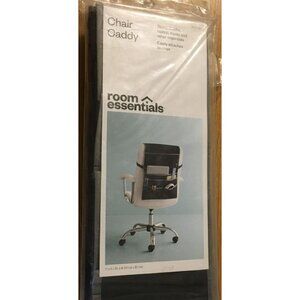 Room Essentials Chair Caddy Black With Pockets Books Accessories 17" x 15" RARE!